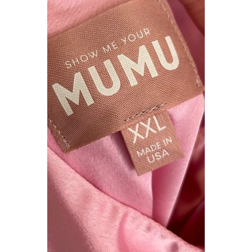 Show Me Your Mumu Dani Slip Dress in Light Pink Luxe Satin XXL - Picture 7 of 8
